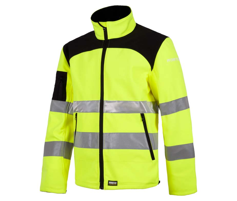 WorkTeam Softshell Chaqueta Alta Visibilidad Reflectante Workshell - Imagen 2