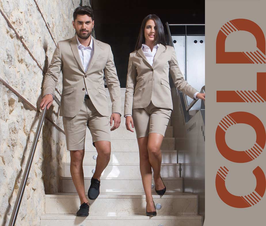 Ropa de Trabajo Elegante Traje Americana Hombre Tejido COLD Algodón Elástico - Imagen 5