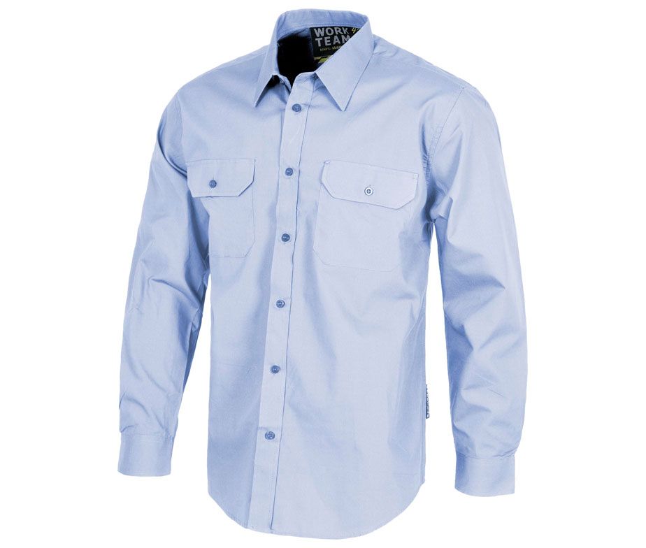 Camisa de trabajo Manga Larga Dos Bolsillos - Imagen 2