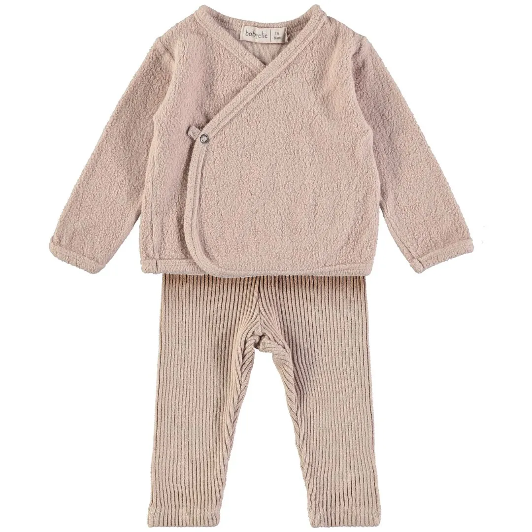 Conjunto Bebé Rib Soft Pink | Baby Clic - Imagen 3