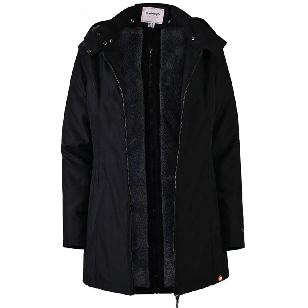 Abrigo Embarazo y Porteo Wallaby Negro | Wombat London - Imagen 5